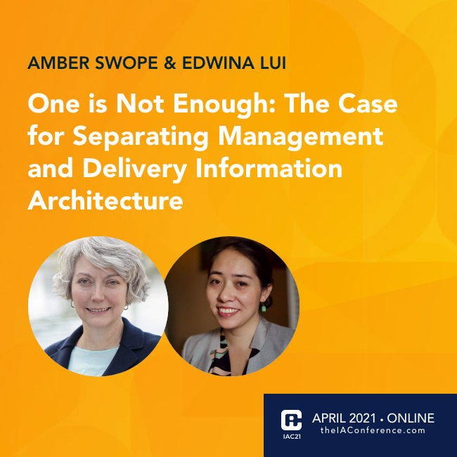 One is Not Enough: The Case for Separating Management and Delivery Information Architecture