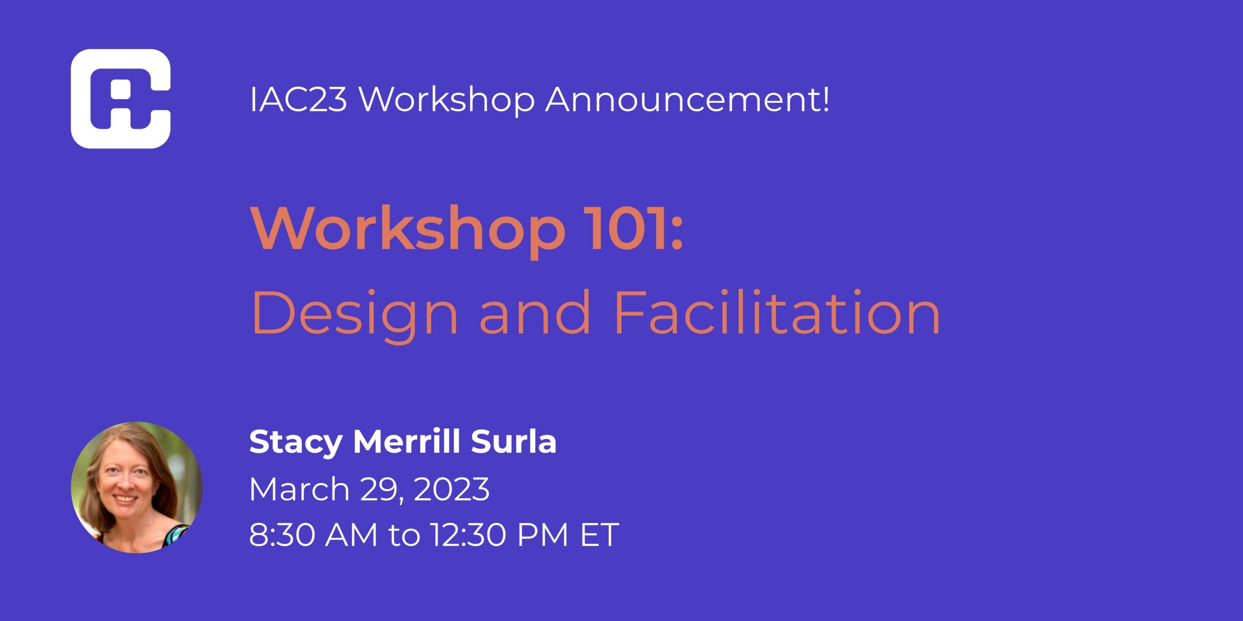 Workshop 101: Design and Facilitation